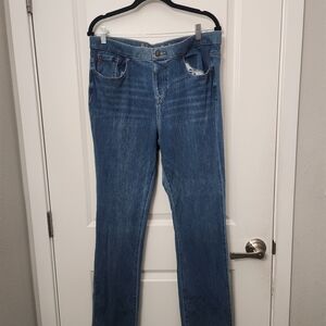 5/$30 Belle by Kim Gravel Pull On Straight Leg Denim Jegging